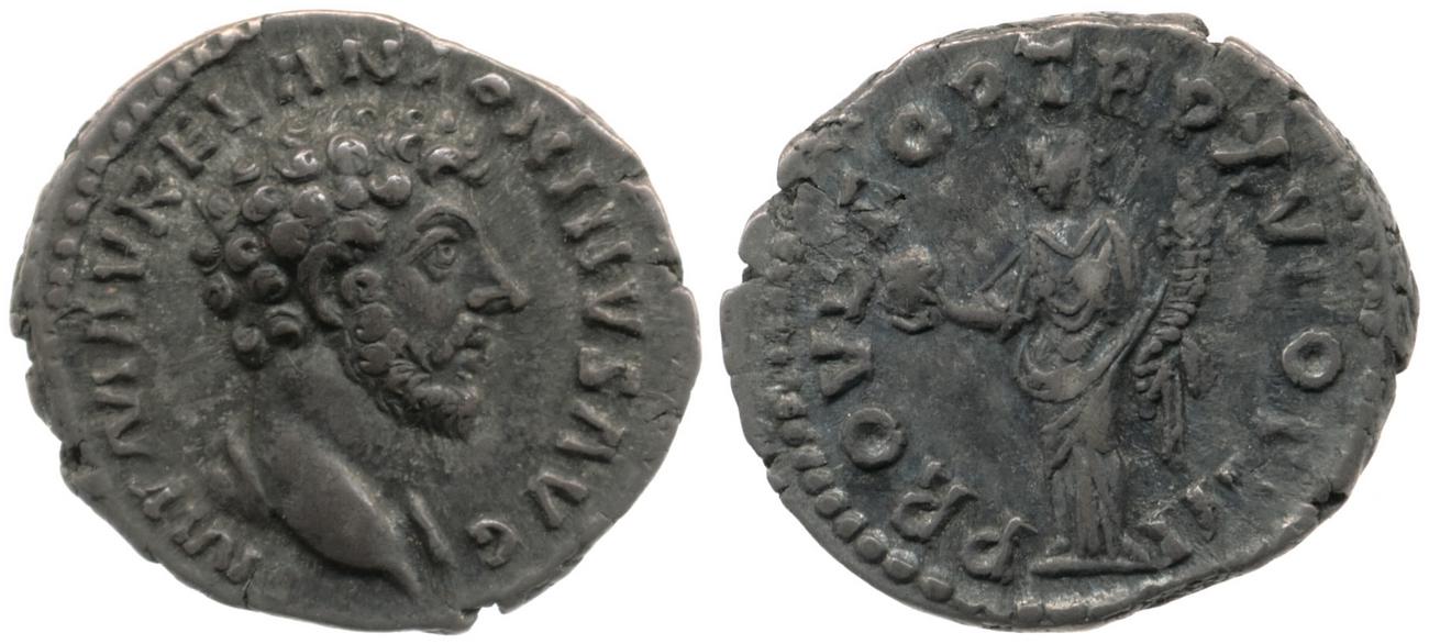 RIC III Marcus Aurelius 22, аверс, bm