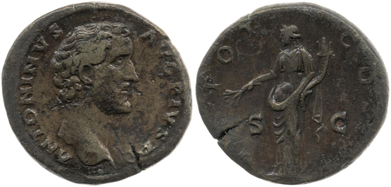 RIC III Antoninus Pius 549, аверс, bm