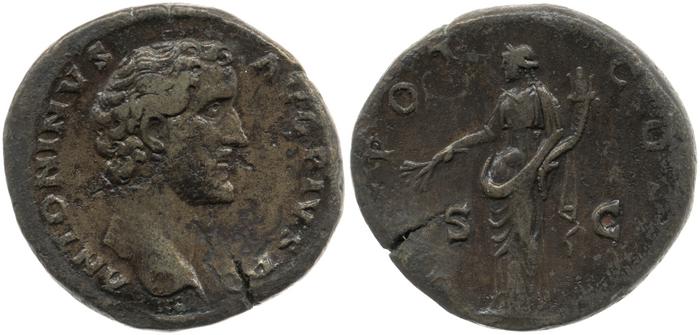 RIC III Antoninus Pius 549, реверс, bm