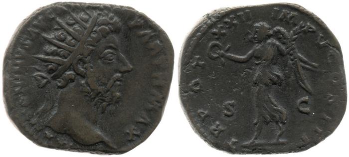 RIC III Marcus Aurelius 959, реверс, bm