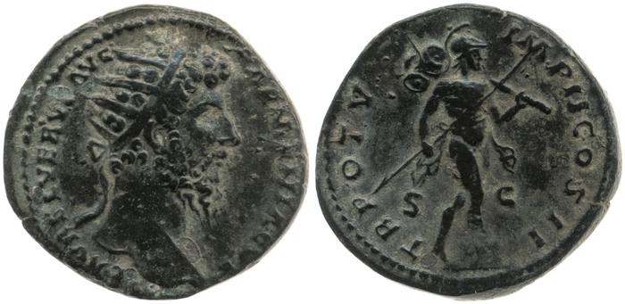 RIC III Marcus Aurelius 1422, реверс, bm