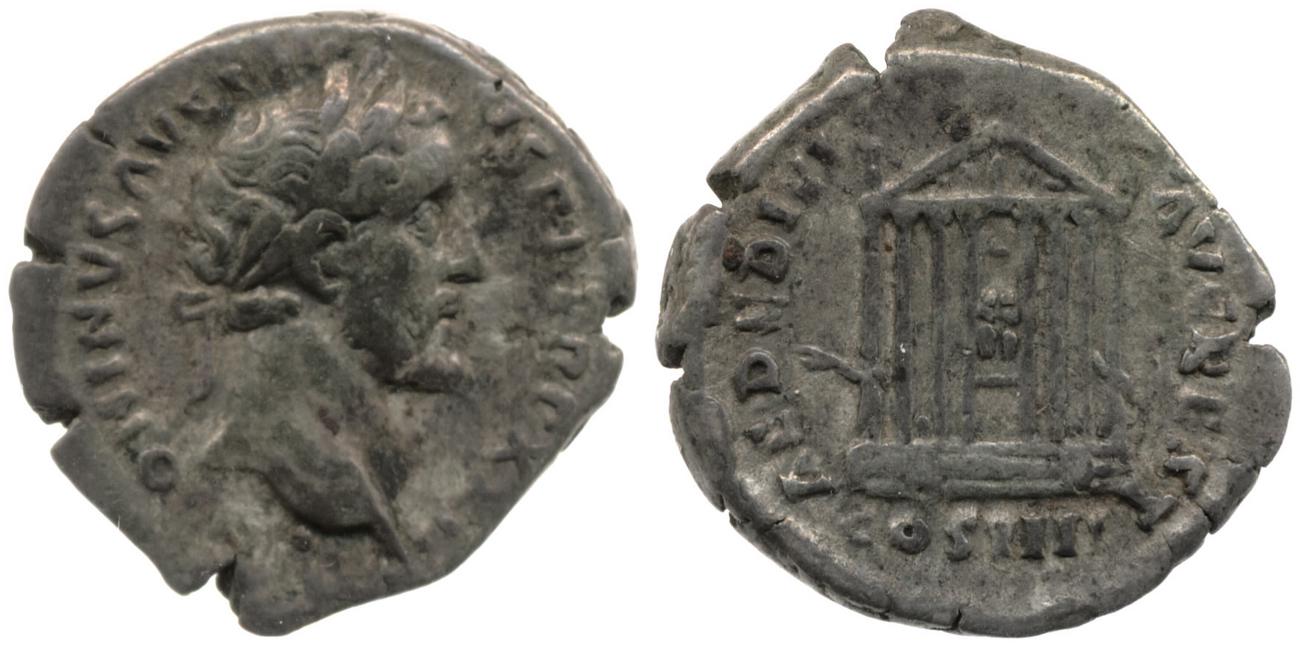 аверс RIC III Antoninus Pius 284