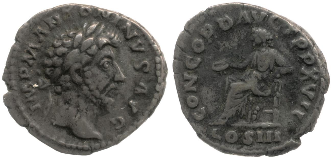 аверс RIC III Marcus Aurelius 60