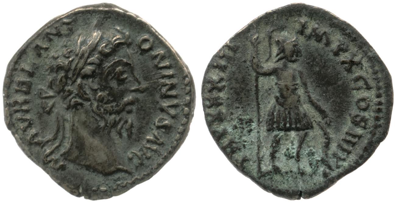 аверс RIC III Marcus Aurelius 406