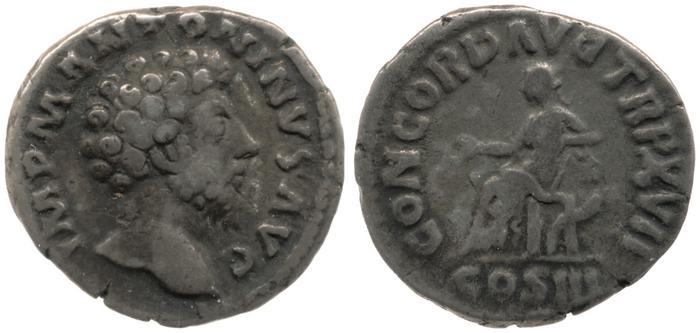 RIC III Marcus Aurelius 59, реверс, bm