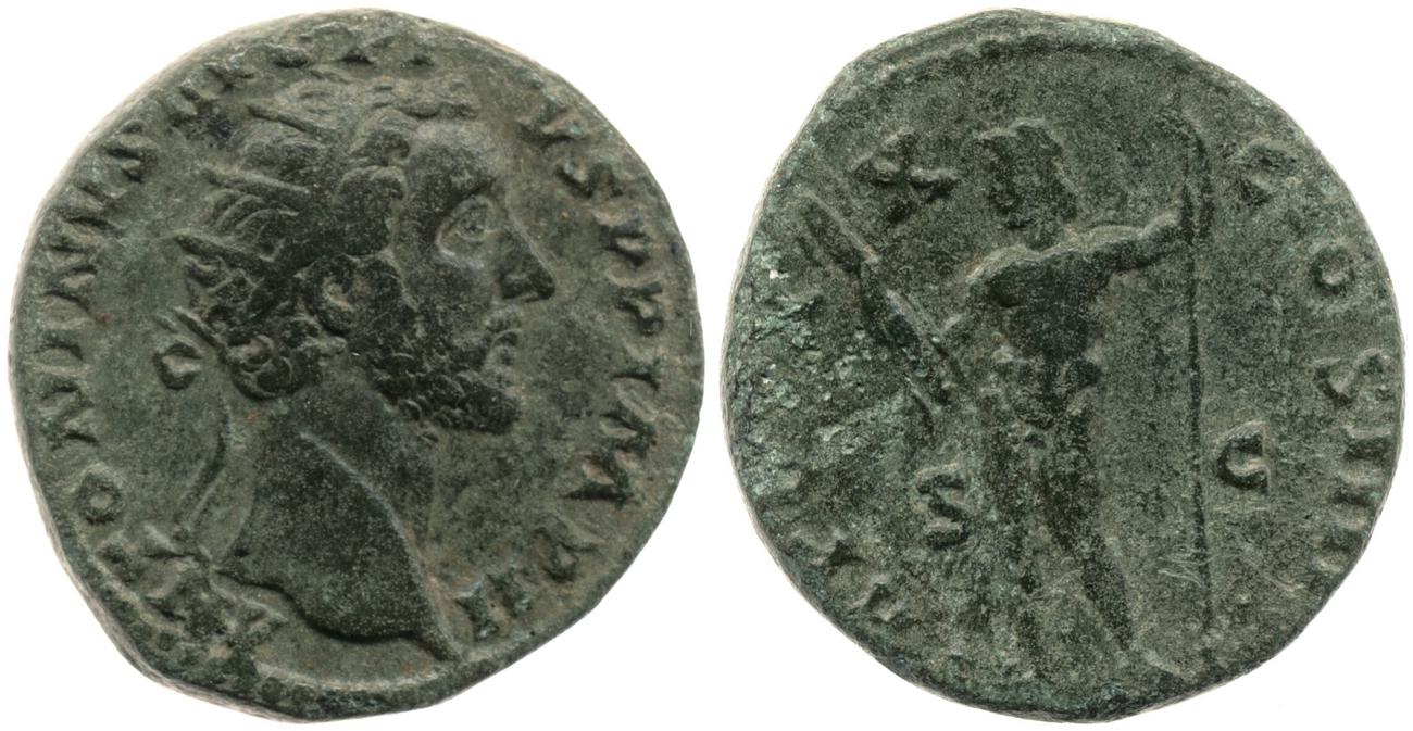 RIC III Antoninus Pius 968, аверс, bm