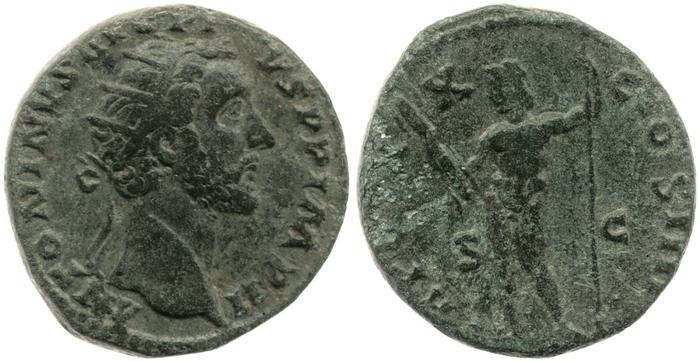 RIC III Antoninus Pius 968, реверс, bm