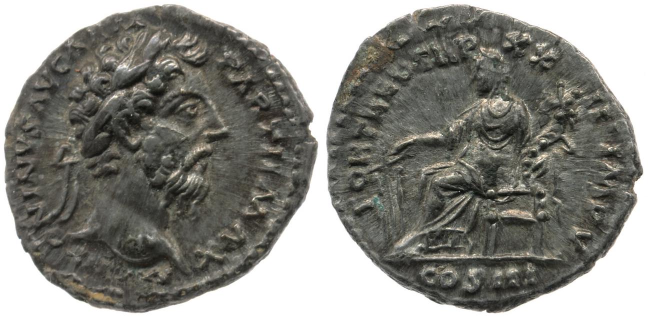 RIC III Marcus Aurelius 205, аверс, bm