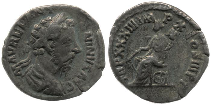 реверс RIC III Marcus Aurelius 409