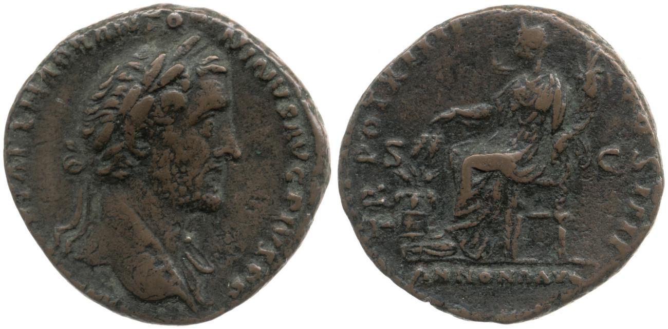 RIC III Antoninus Pius 880, аверс, bm