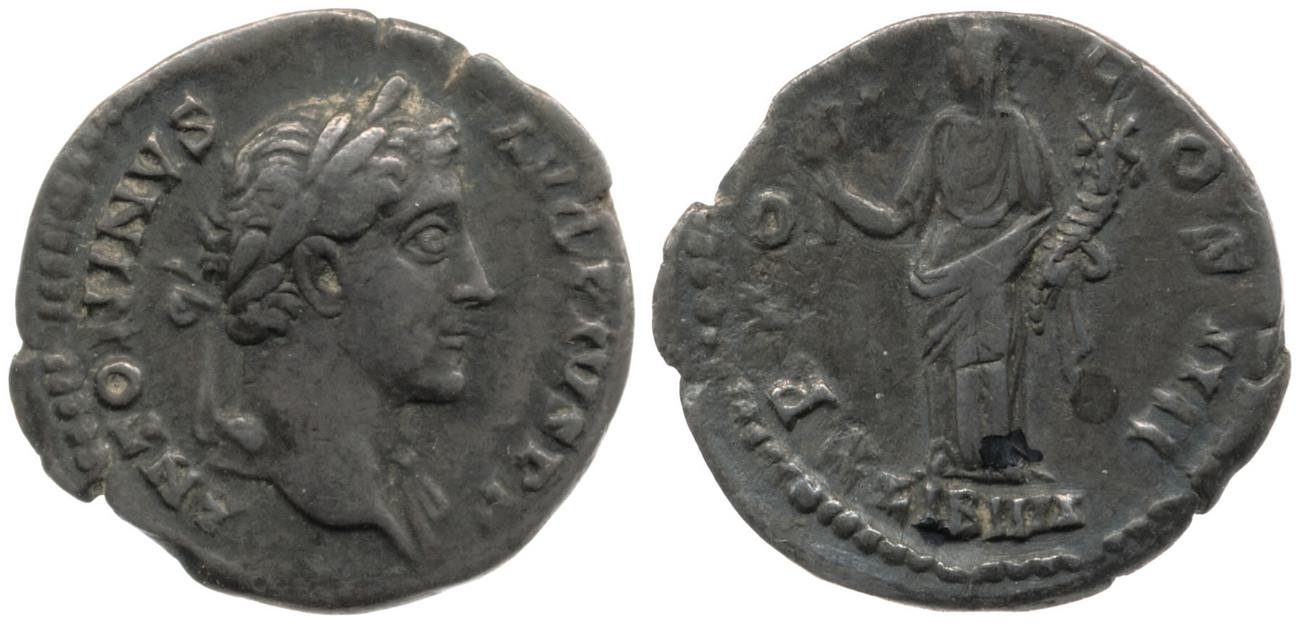 RIC III Antoninus Pius 155, аверс, bm