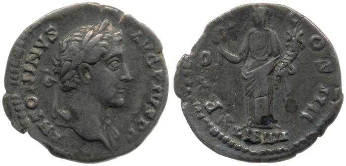 RIC III Antoninus Pius 155, реверс, bm