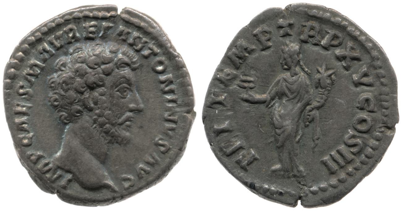 RIC III Marcus Aurelius 12, аверс, bm
