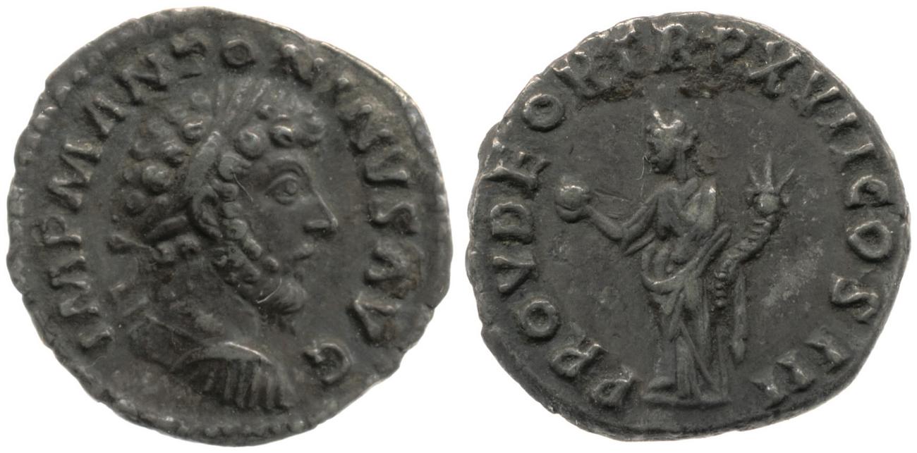 RIC III Marcus Aurelius 73, аверс, bm