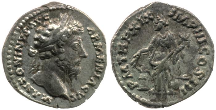 RIC III Marcus Aurelius 142, реверс, bm