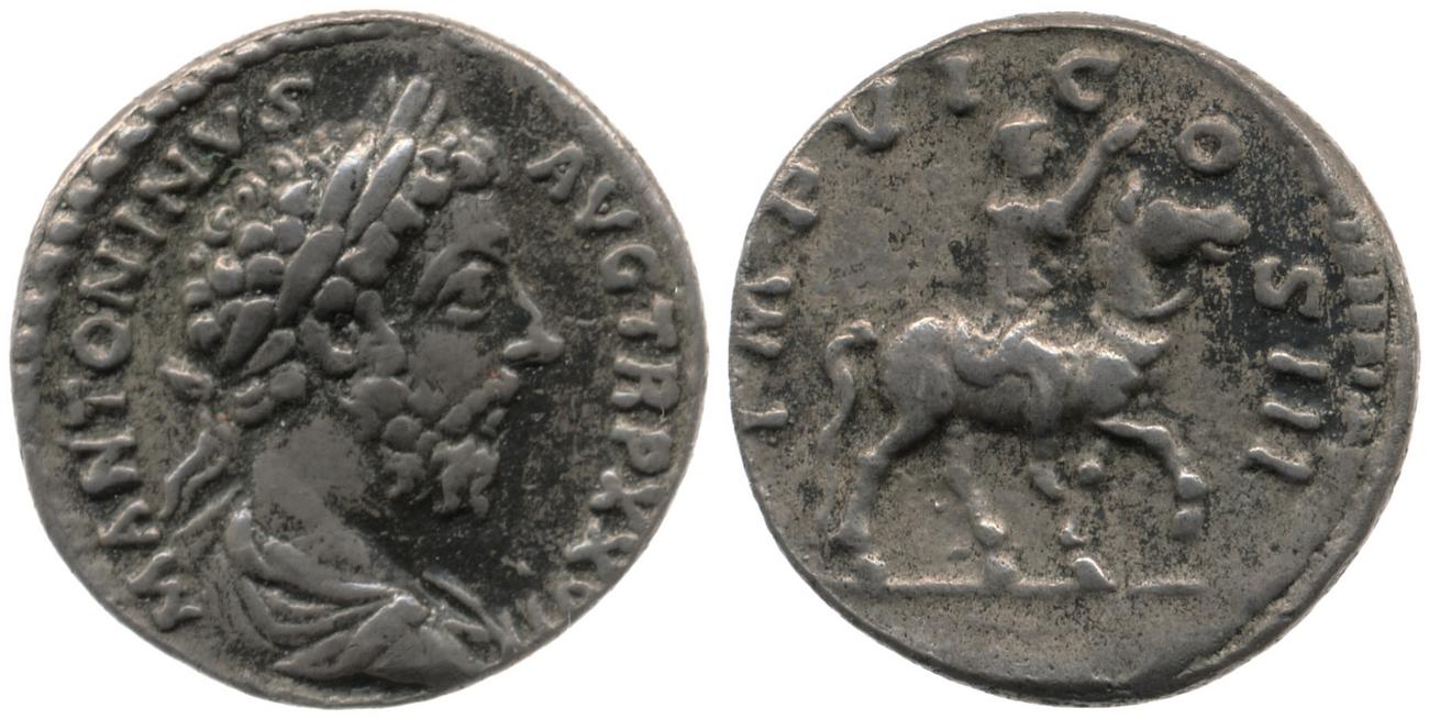 аверс RIC III Marcus Aurelius 281