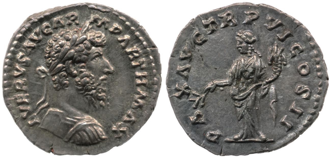 аверс RIC III Marcus Aurelius 556
