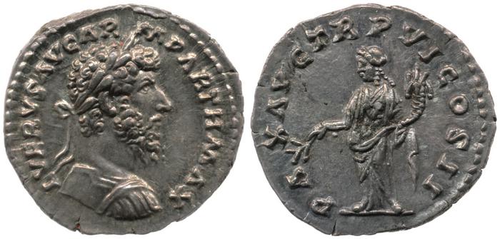 реверс RIC III Marcus Aurelius 556