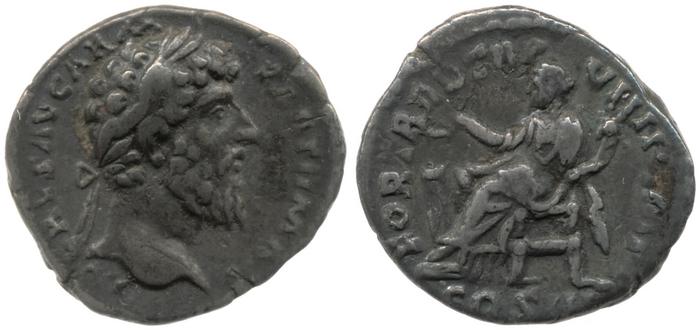RIC III Marcus Aurelius 596, реверс, bm