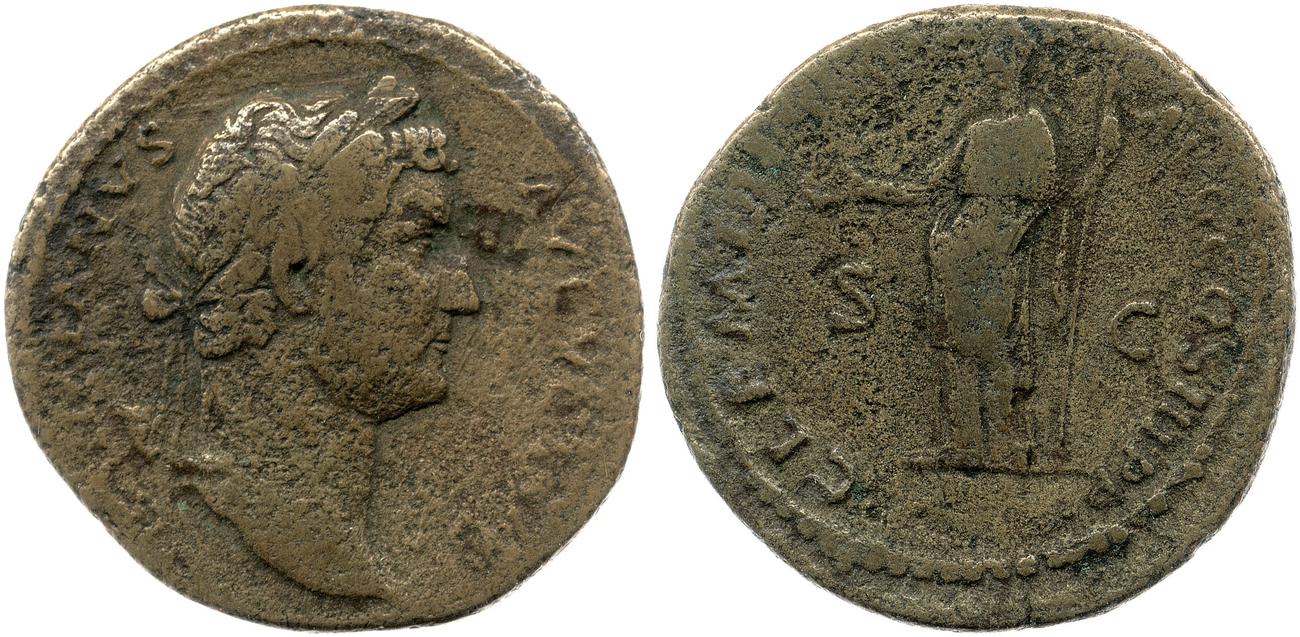 аверс RIC II, Part 3 (second edition) Hadrian 1187