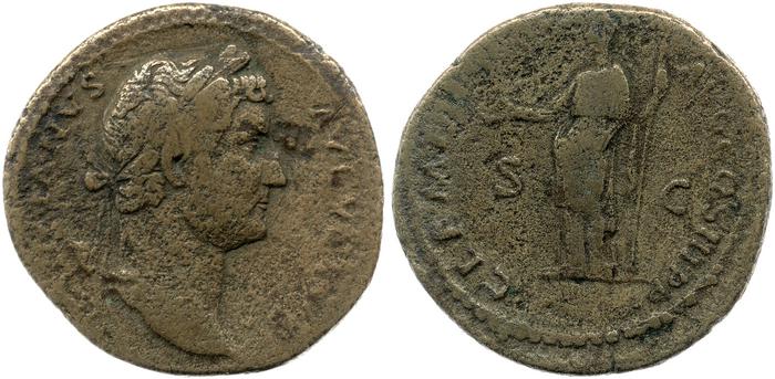 реверс RIC II, Part 3 (second edition) Hadrian 1187