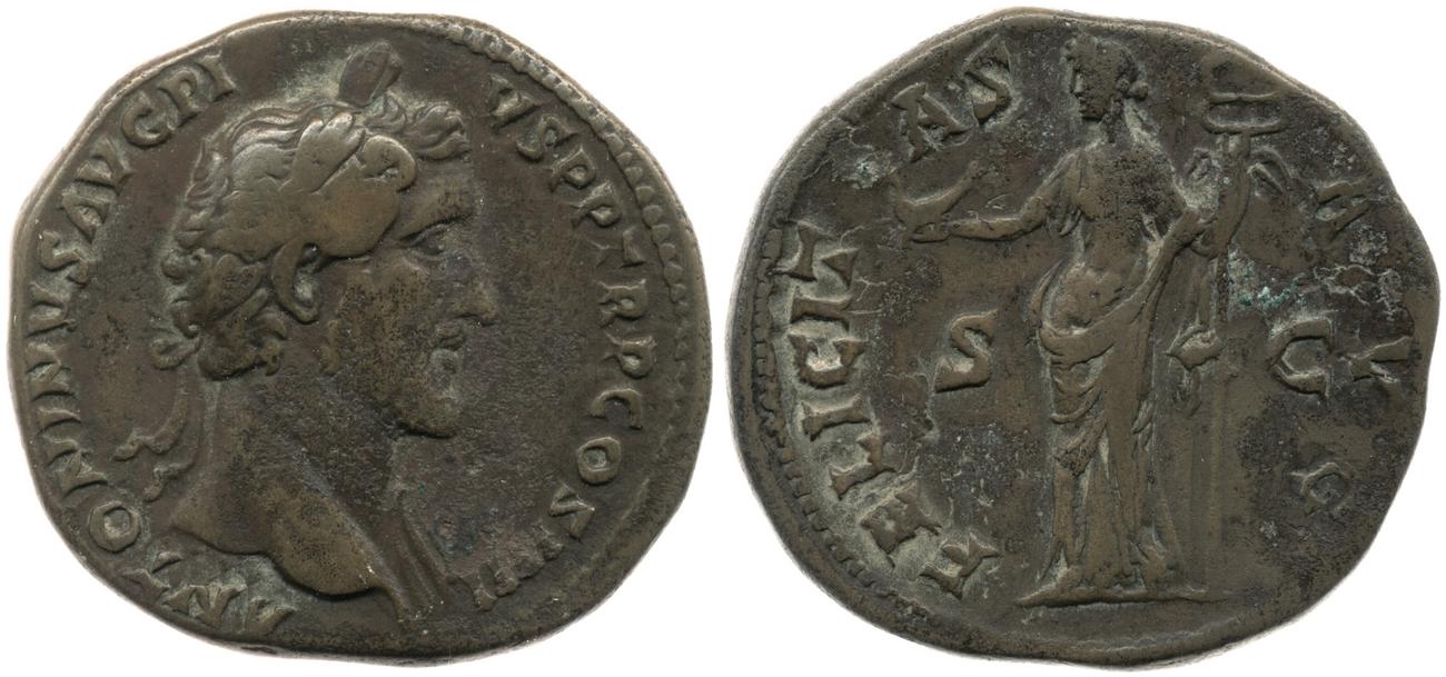 RIC III Antoninus Pius 770, аверс, bm