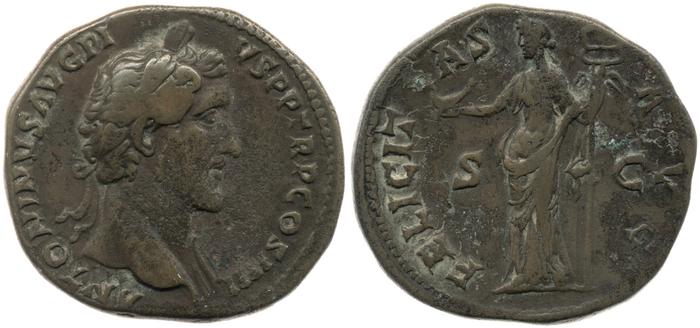 RIC III Antoninus Pius 770, реверс, bm