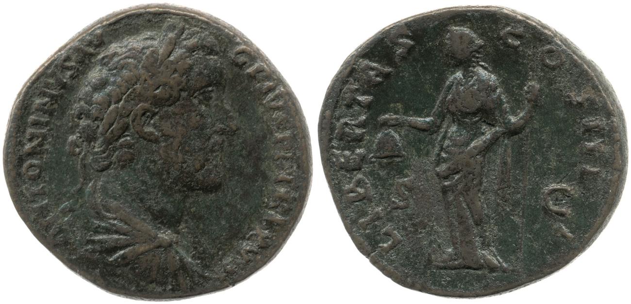 RIC III Antoninus Pius 929, аверс, bm