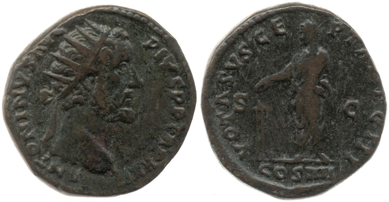 RIC III Antoninus Pius 1020, аверс, bm