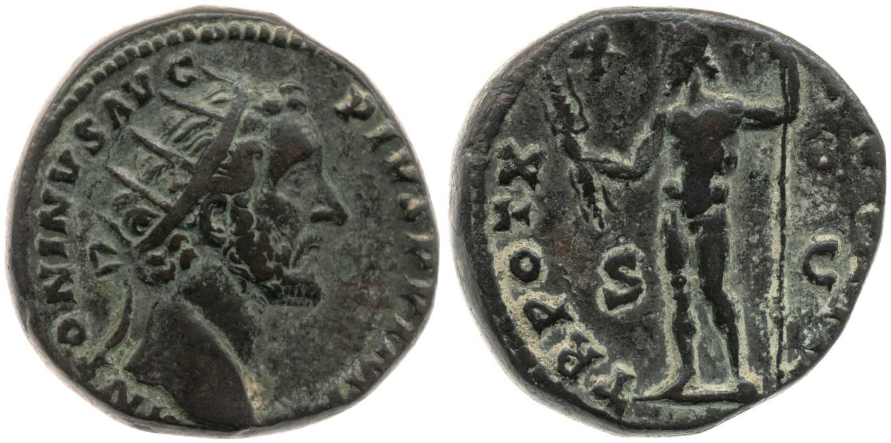 RIC III Antoninus Pius 968, аверс, bm