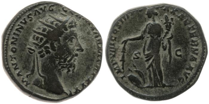 реверс RIC III Marcus Aurelius 1203