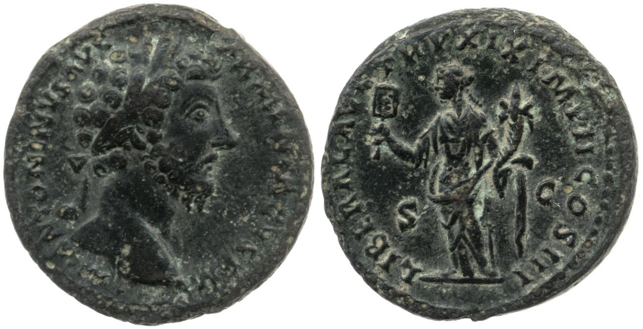 аверс RIC III Marcus Aurelius 894
