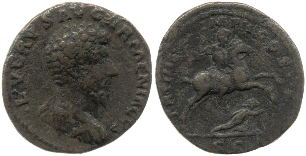 аверс RIC III Marcus Aurelius 1405
