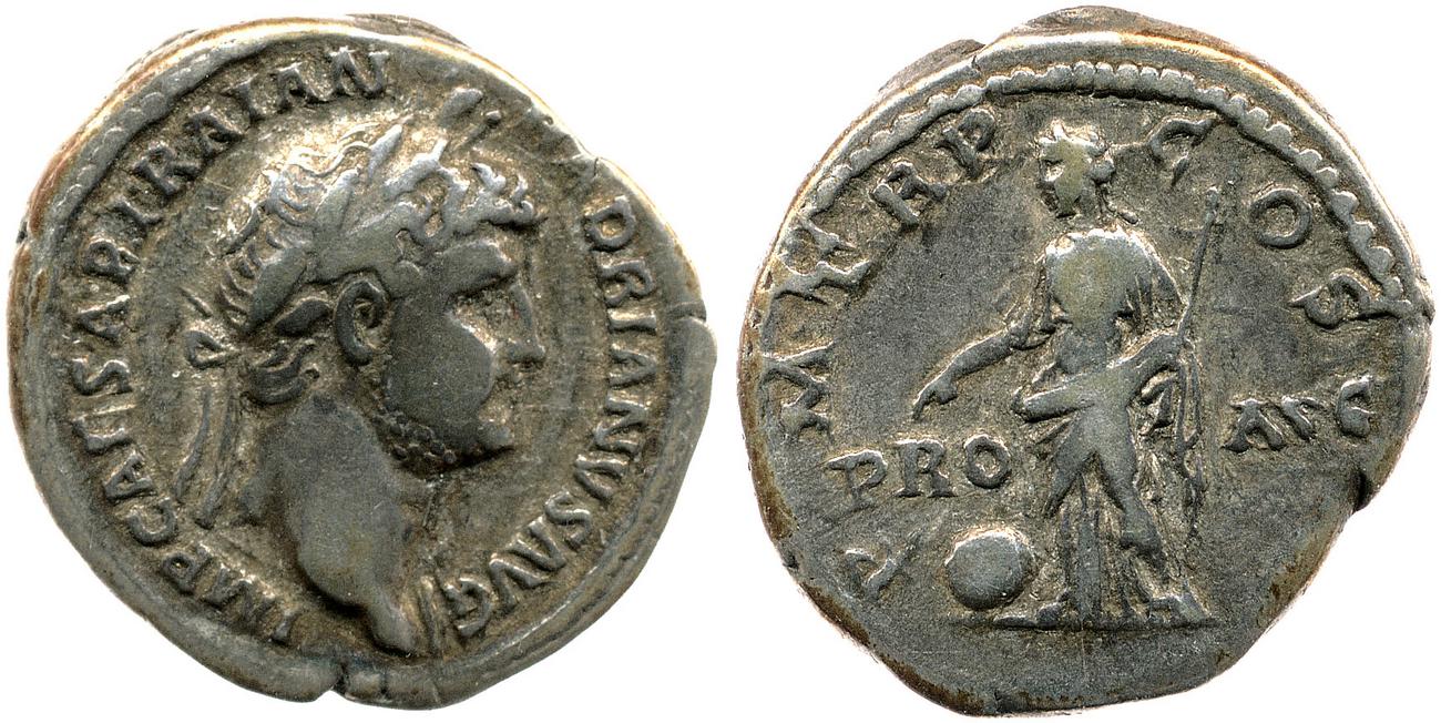 RIC II, Part 3 (second edition) Hadrian 2982, аверс, bm