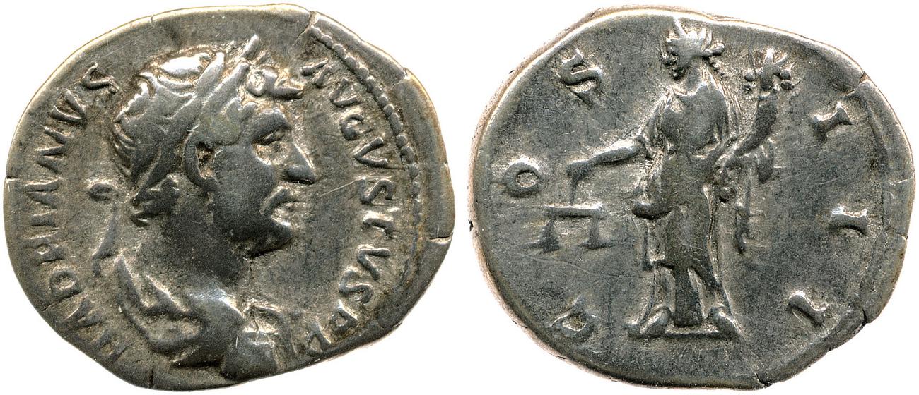 аверс RIC II, Part 3 (second edition) Hadrian 3033
