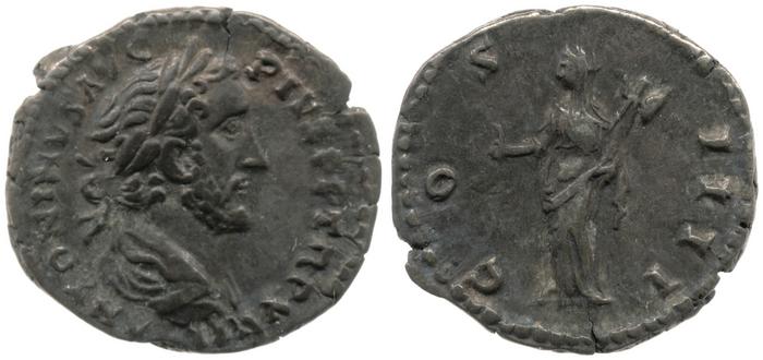RIC III Antoninus Pius 229A, реверс, bm
