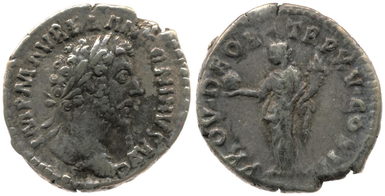 RIC III Marcus Aurelius 25, аверс, bm