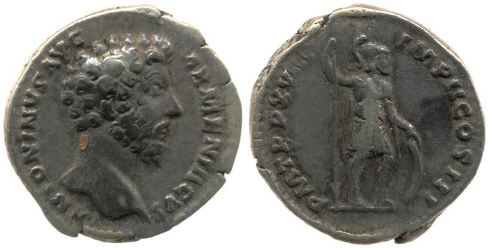 RIC III Marcus Aurelius 91, реверс, bm
