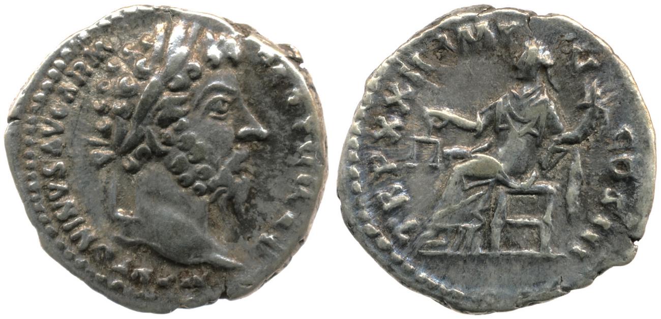 RIC III Marcus Aurelius 191, аверс, bm