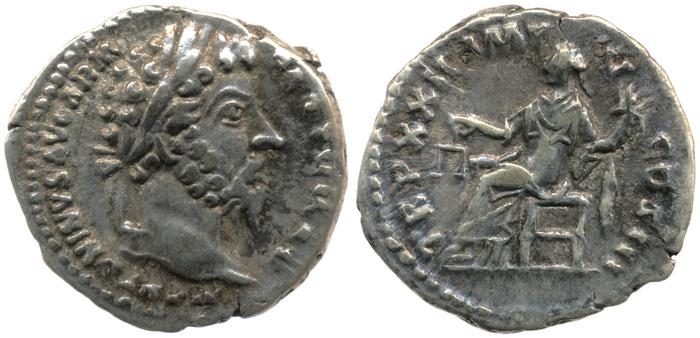 RIC III Marcus Aurelius 191, реверс, bm