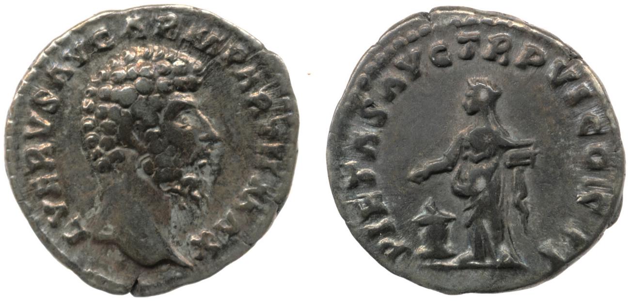 RIC III Marcus Aurelius 560, аверс, bm