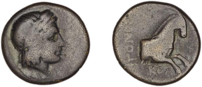 Colophon Kinns 1980 Period I.2, AE 9, реверс, bm