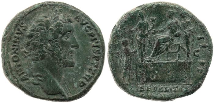 RIC III Antoninus Pius 774, реверс, bm