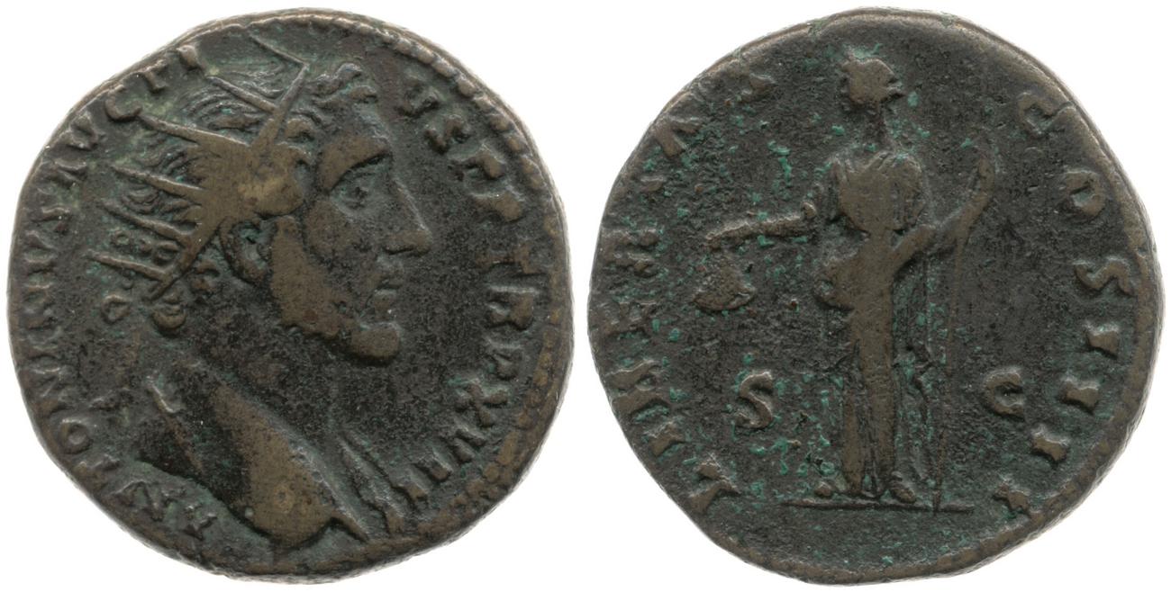 RIC III Antoninus Pius 933, аверс, bm