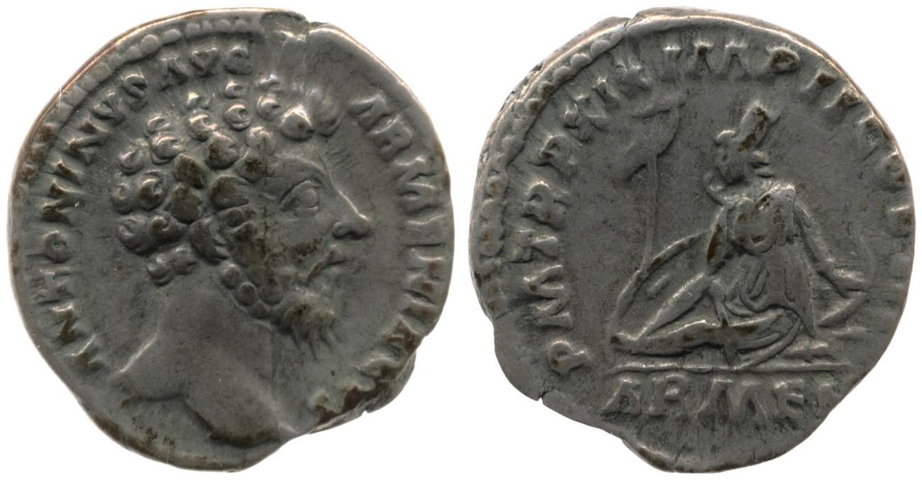 аверс RIC III Marcus Aurelius 121
