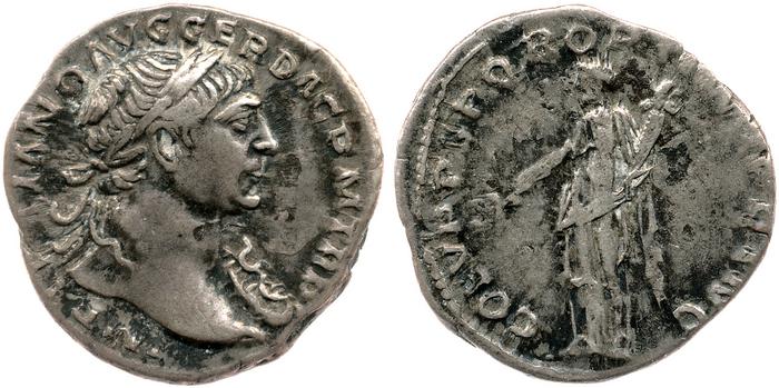 RIC II Trajan 121, реверс, bm