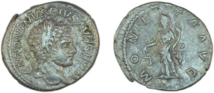 RIC IV Caracalla 308, реверс, bm