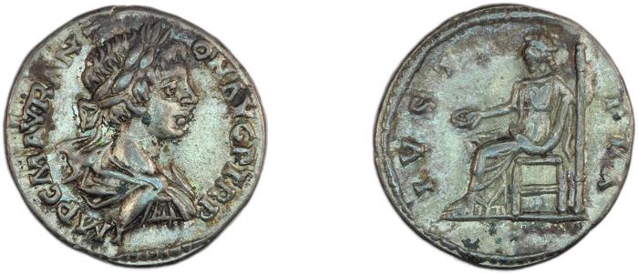 RIC IV Caracalla 335, реверс, bm