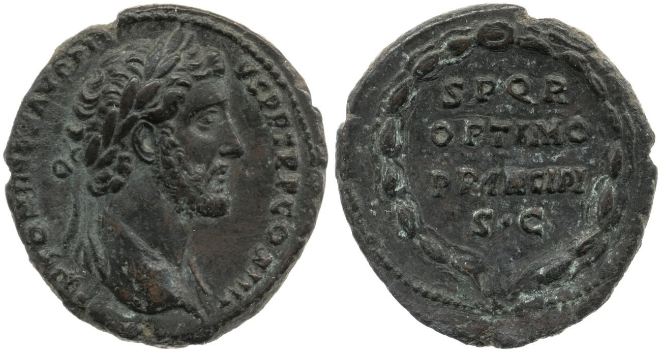 RIC III Antoninus Pius 827A, аверс, bm