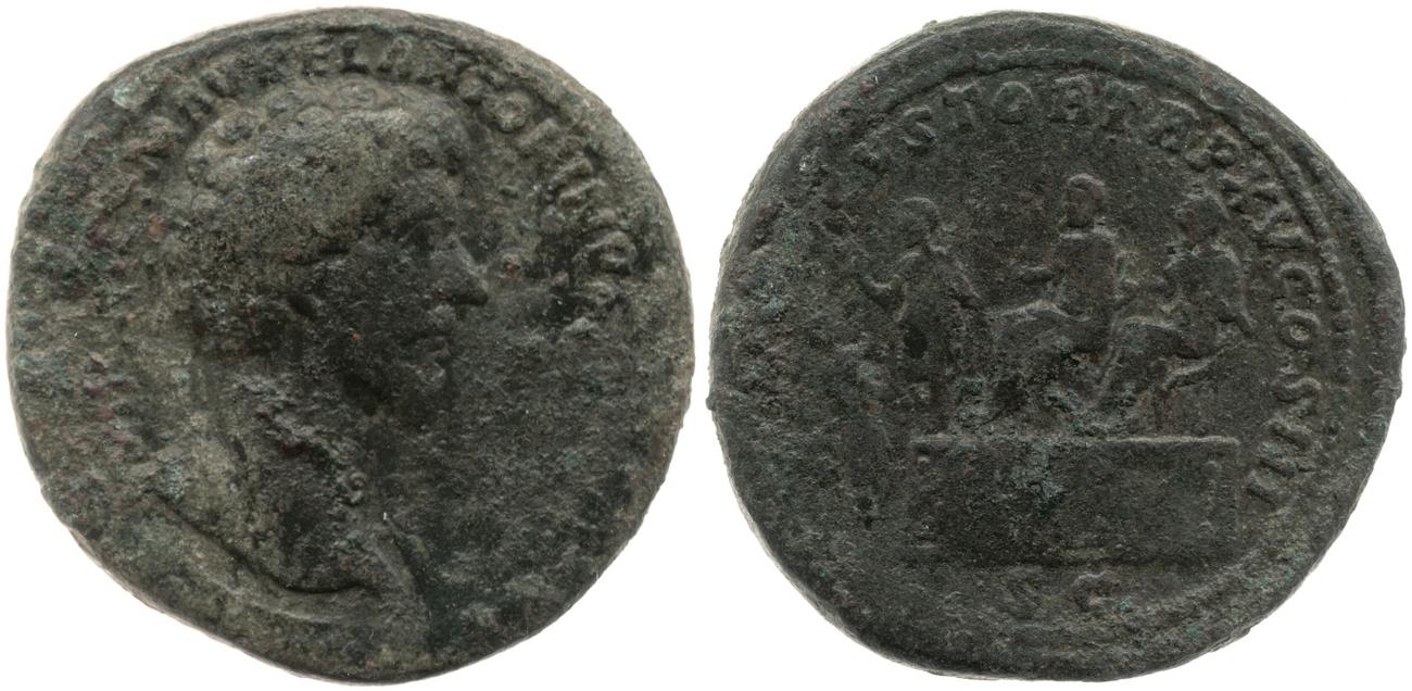 RIC III Marcus Aurelius 806, аверс, bm